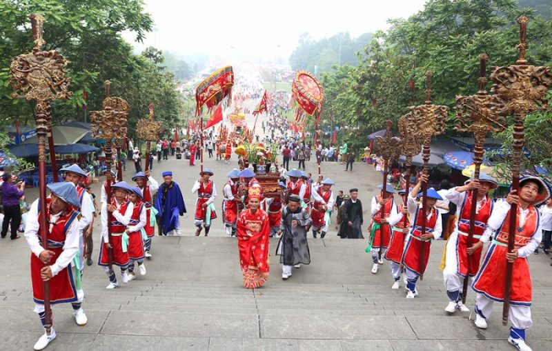 Giỗ tổ Hùng Vương được tổ chức ở Đền Hùng, Phú Thọ