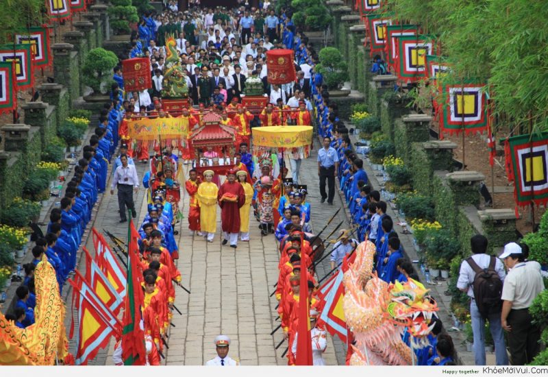 Các hoạt động văn hóa trong ngày giỗ tổ Hùng Vương rất sôi động
