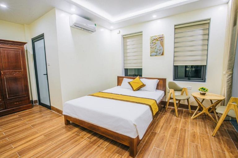 Các phòng ngủ tại villa Sầm Sơn sử dụng loại giường 1m6 và giường 1m2.