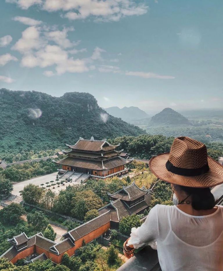 Một khung cảnh nhỏ ở chùa Bái Đính mới