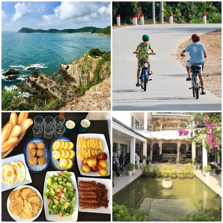 Du khách lưu trú tại đây sẽ được ngắm cảnh biển ngay gần homestay, đi khám phá bằng xe đạp hay thưởng thức các món ăn ngon (nguồn: booking.com)