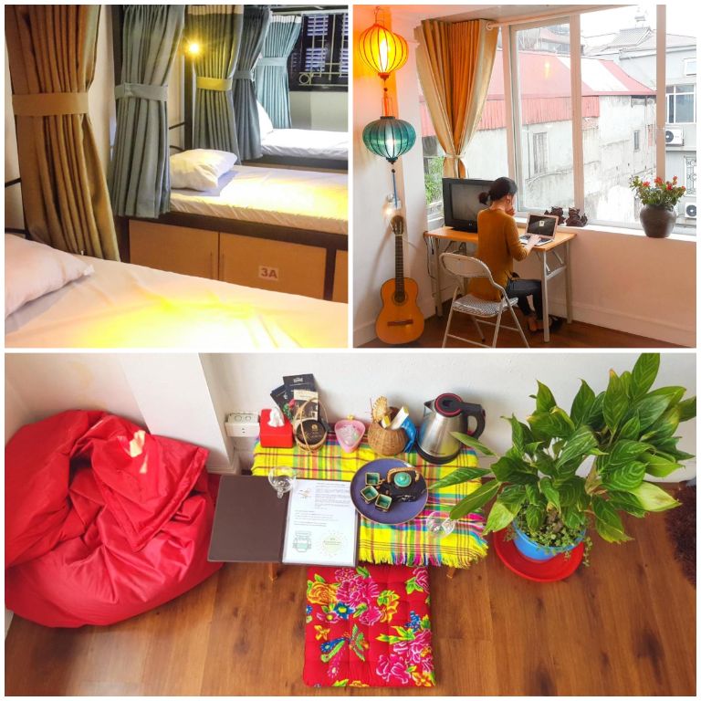 BC Family Homestay thiết kế các phòng nghỉ theo phong cách kiến trúc cổ điển, tạo ra cảm giác bình yên của Hà Nội thủ đô cách đây hơn chục năm.