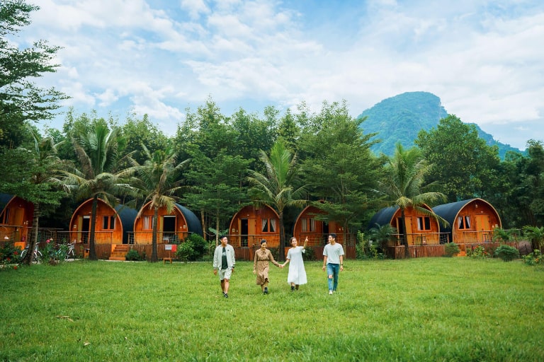 Chày Lập Farmstay là một địa chỉ nghỉ dưỡng cực kì "hot hit" tại Quảng Bình. (nguồn: booking.com)