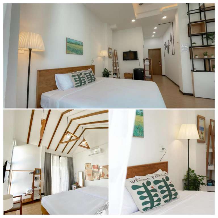 Phòng ngủ nhẹ nhàng với lối kiến trúc tinh tế kết hợp cùng gam màu trắng tạo cho căn phòng sự thoáng mát và trẻ trung