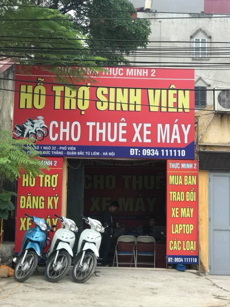 Thực Minh- Cho thuê xe máy sinh viên
