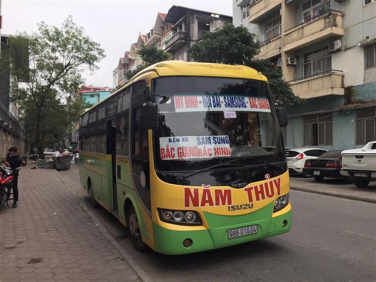 Xe khách Năm Thuỷ chắc chắn không còn xa lạ với những ai hay di chuyển trên tuyến Hà Nội - Bắc Giang.