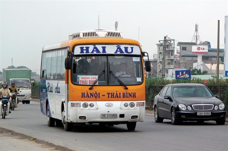Hải Âu là một trong những xe khách chất lượng tốt hàng đầu trên tuyến Hà Nội Thái Bình. 