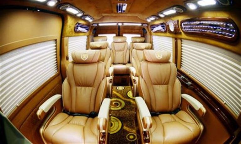 Ghế ngồi của xe HAV limousine là loại cao cấp với những tính năng ưu việt vượt trội.