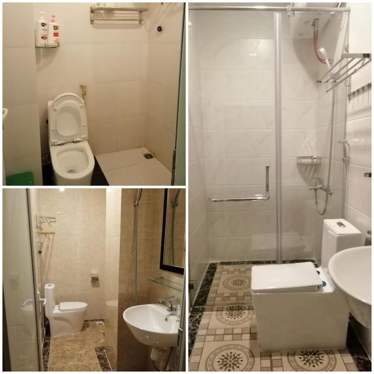 Nhà tắm tại khách sạn gần sân bay Nội Bài này có thiết kế sang trọng và đầy đủ các tiện nghi cần thiết để đáp ứng các nhu cầu cơ bản của du khách