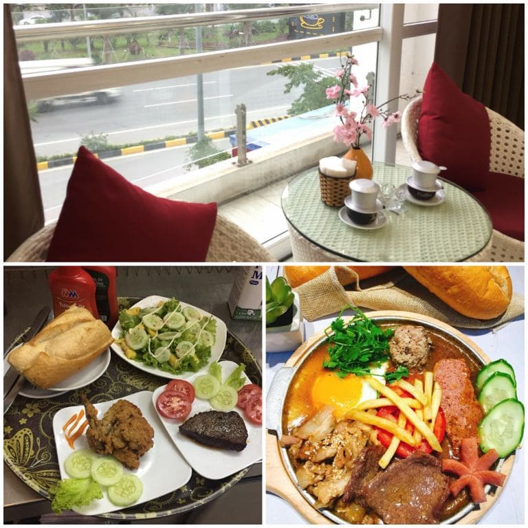 Du khách cũng có thể thưởng thức các bữa ăn và trà bánh ngay tại khách sạn gần sân bay Nội Bài này