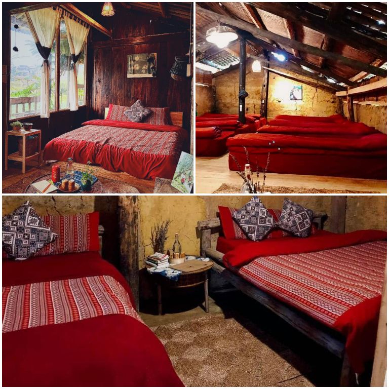 Không gian phòng nghỉ tại Lullaby Homestay thiết kế giản đơn, tối giản, tạo cảm giác thân quen, gần gũi với hành khách. 