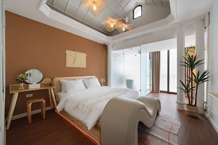 NUBES Home & Cafe - Homestay Hà Nội có thiết kế sang trọng, được nhiều khách lưu trú đánh giá cao (nguồn: go2joy.vn)