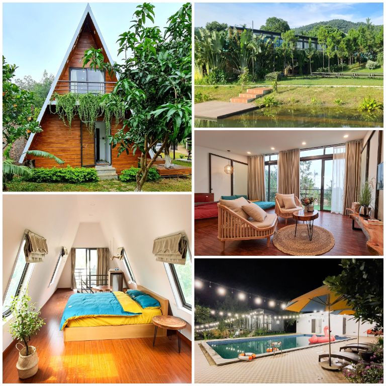 Đáp ứng nhu cầu của nhiều du khách, Tropical Garden Homestay Hồ Đồng Quan đã triển khai 3 loại nhà ở với phong cách khác biệt độc đáo (nguồn: facebook.com)