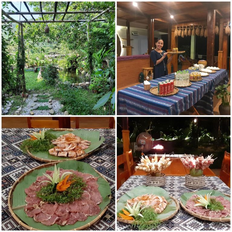 Mai Châu Dream Homestay có nhiều khu vực rộng rãi như sân vườn, đặc biệt phải nói đến nhà hàng đặt dưới nhà sàn, phục vụ nhiều món ăn đặc sắc (nguồn: booking.com)