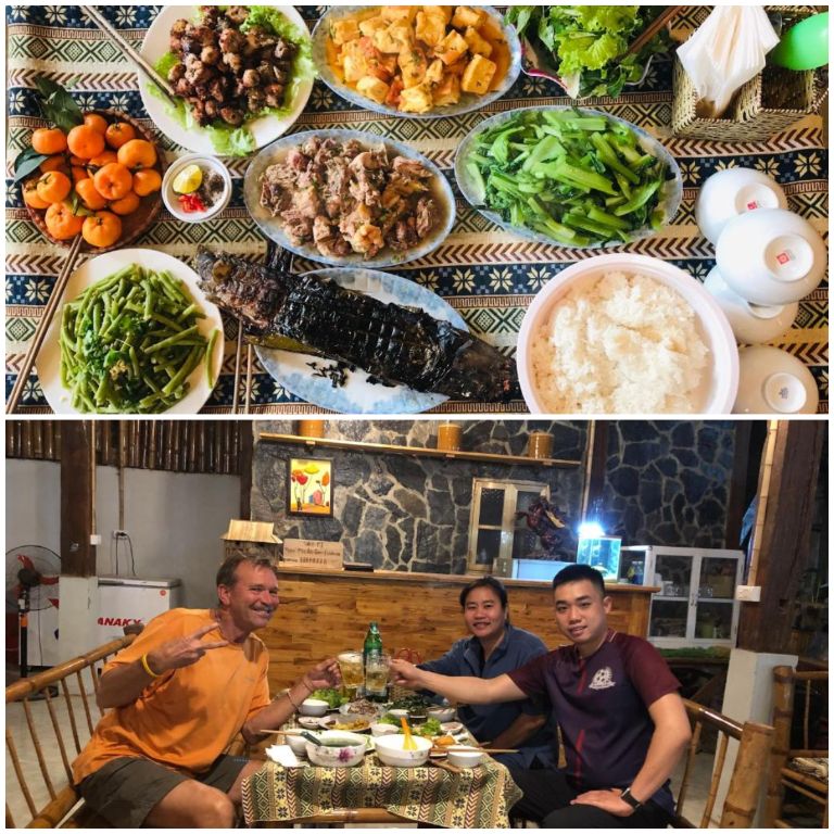 Các món ăn tại Mai Châu Green Ecohouse không chỉ gây ấn tượng với du khách bởi ẩm thực dân tộc đặc sắc mà còn đậm vị quê nhà ấm áp (nguồn: booking.com)
