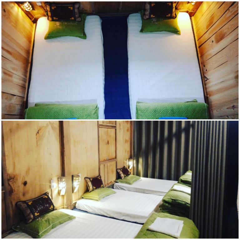 Phòng ngủ được thiết kế theo hướng hiện đại với các gam màu tối giản