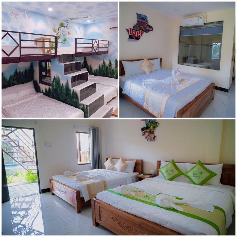 Homestay Bình Thuận này cung cấp hệ thống phòng dorm với sức chứa lên đến 45 người, là sự lựa chọn hoàn hảo cho những tập thể đông người.