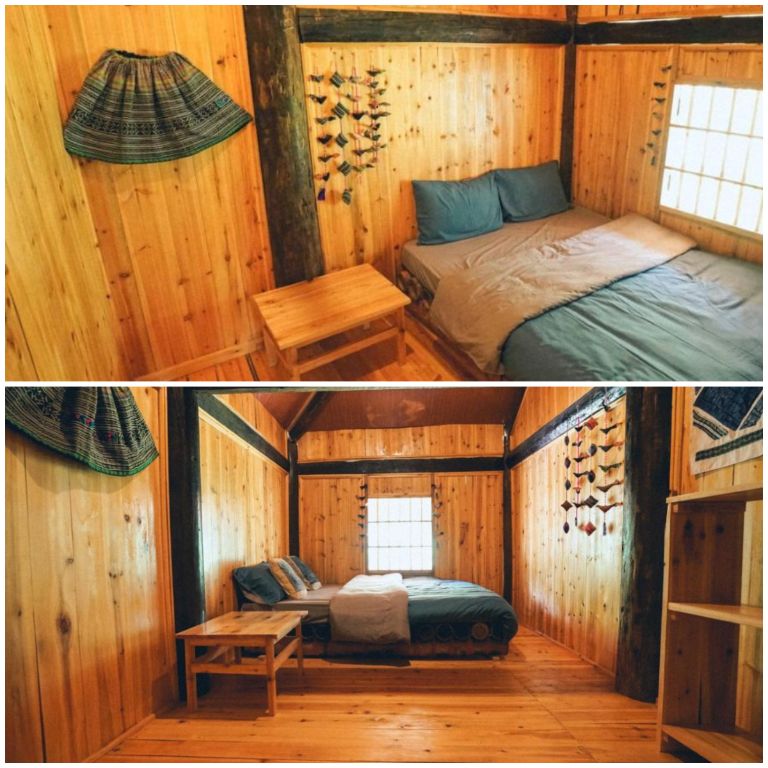 Homestay Hầu Thào cung cấp hai loại phòng cho bạn lựa chọn phù hợp với nhu cầu của mình, bao gồm phòng giường đôi và phòng bungalow với tầm nhìn ra sân vườn.