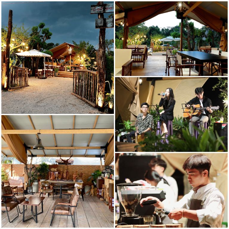 Coffee Safari Hồ Cốc and Homestay là một khu tích hợp giữa hình thức homestay lưu trú và tiệm cà phê