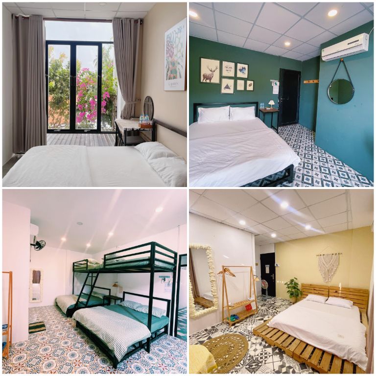 The Bấc's Homestay cung cấp đa dạng các loại phòng từ phòng đơn, phòng đôi cho đến phòng gia đình, phù hợp với mọi nhu cầu của du khách