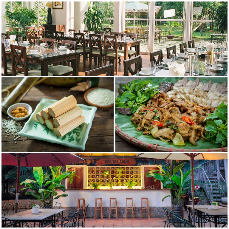Vresort cung cấp địa điểm để ăn uống và khu vực quầy bar để du khách thưởng thức các thức uống nhiệt đới ngon lành (nguồn: vresort.com.vn)