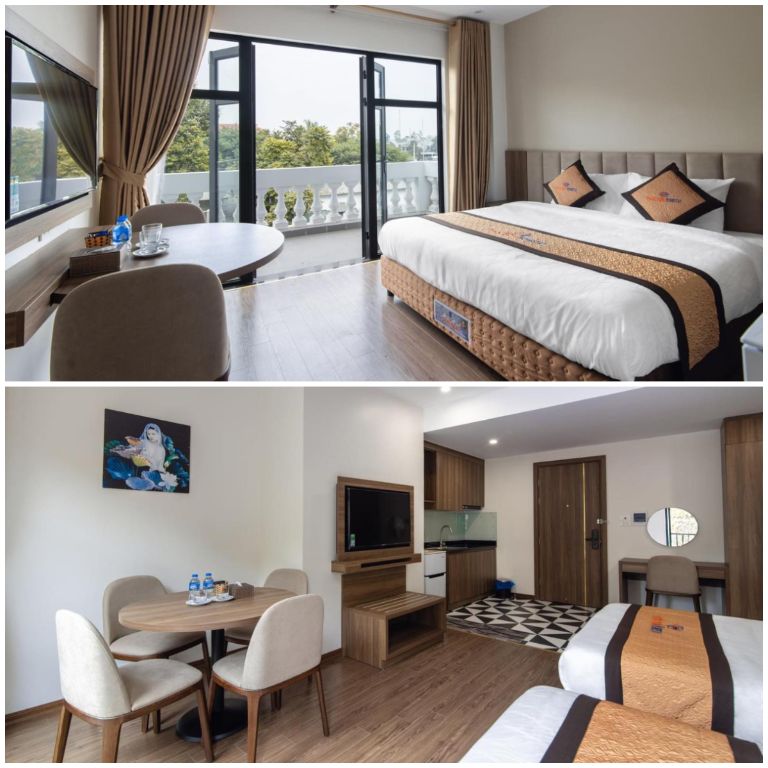 Các phòng nghỉ tại homestay sử dụng các nội thất cao cấp như ở khách sạn 3-4 sao, đảm bảo mang đến trải nghiệm tuyệt vời (nguồn: facebook.com)