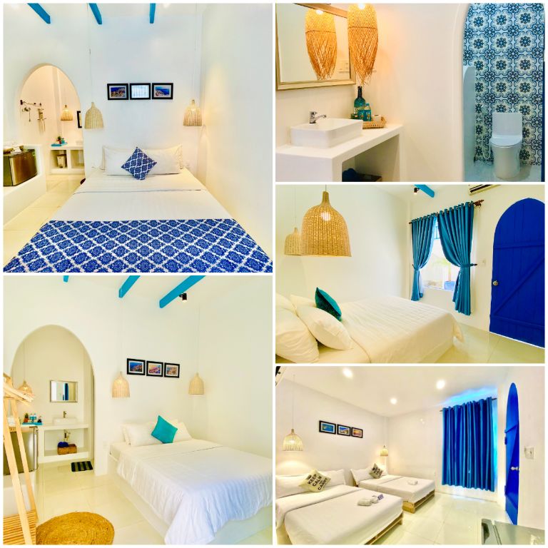 Bên trong Santori Homestay, nội thất cũng được trang trí cũng như sắp xếp vô cùng tinh tế 