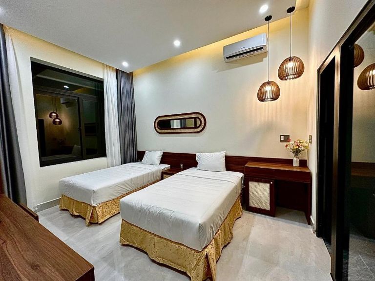 Du khách cũng có thể sử dụng phòng tiêu chuẩn 2 giường đơn rộng 20 mét vuông với giá 384.750 đồng