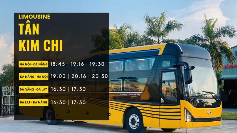 Nhà xe Tân Kim Chi là thương hiệu nổi bật chuyên tuyến Hà Nội – Hội An