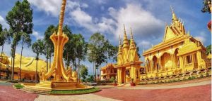 Tour xe máy Trà Vinh: Hành trình xuyên qua những ngôi chùa Khmer cổ kính