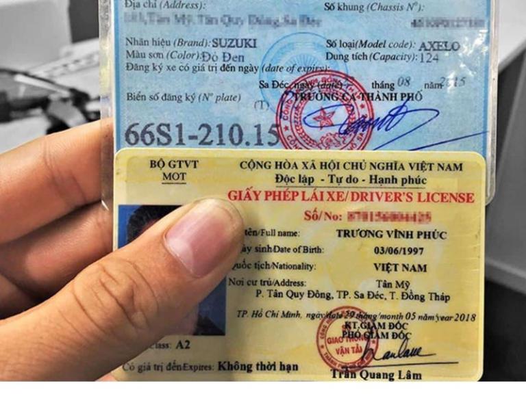 Chứng minh thư, bằng lái xe là những giấy tờ không thể thiếu
