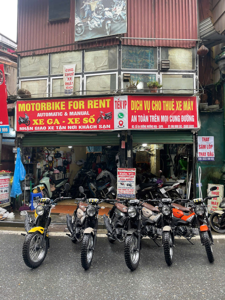 Thuê xe máy Tiến VIP
