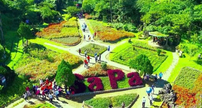 Núi Hàm Rồng, nơi bạn có thể ngắm toàn cảnh thị trấn Sapa từ trên cao.