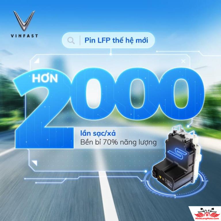 Khách hàng có thể thuê pin VinFast với phí hàng tháng, giảm chi phí ban đầu và yên tâm về tuổi thọ pin.