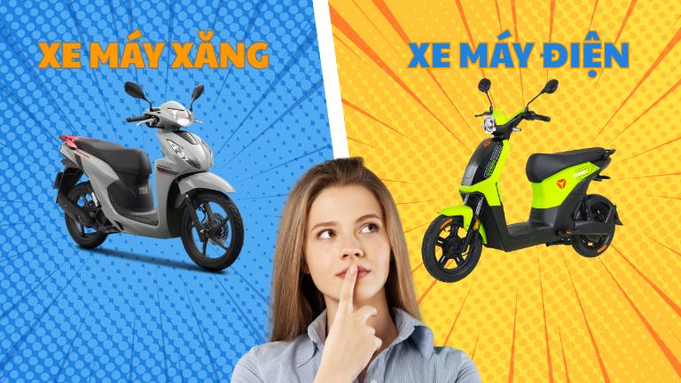 Cơ cấu vận hành của xe máy điện khác xe chạy xăng ở rất nhiều khía cạnh