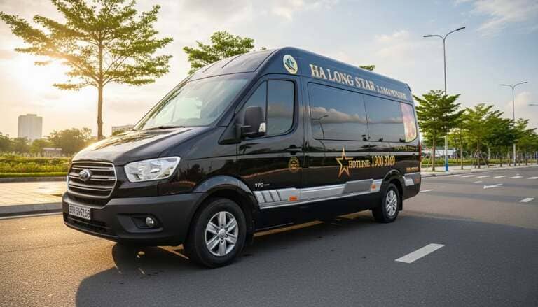 Hạ Long Star Limousine chạy limousine 9 chỗ, hành trình 2 tiếng 30 phút thuộc nhóm nhanh nhất tuyến. (Nguồn: Internet)