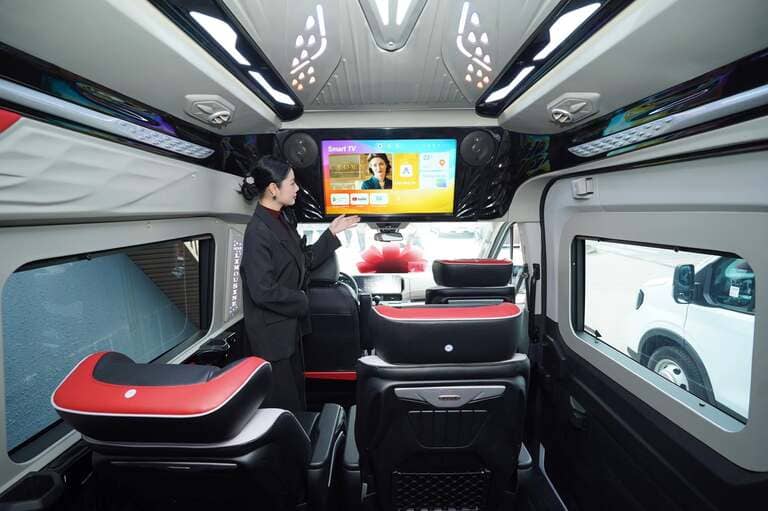 Tính năng giải trí trên xe limousine.