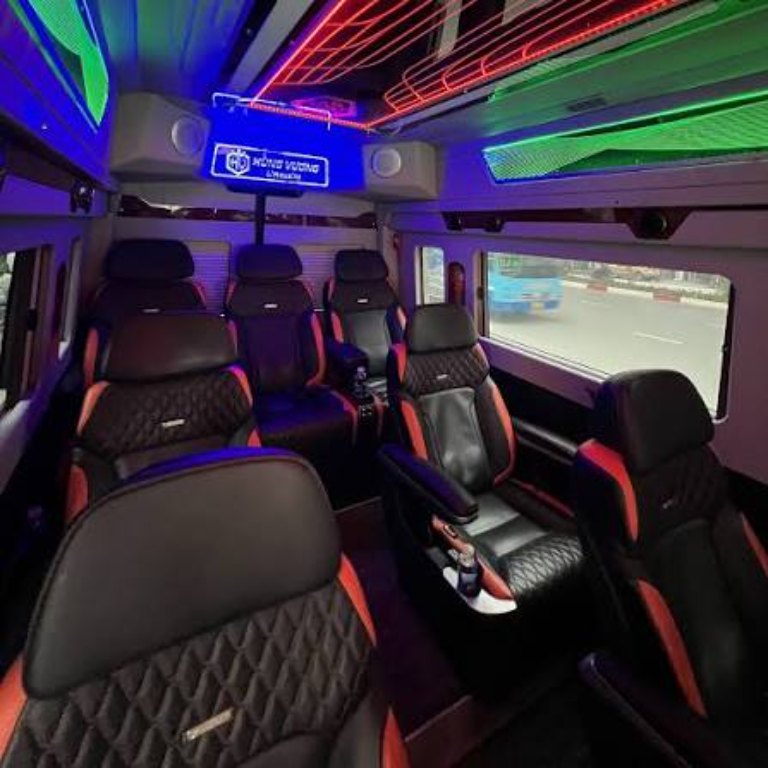 Nội thất xe Hùng Vương Limousine - giường nằm, ghế ngồi tuyến Hà Nội - Phú Thọ