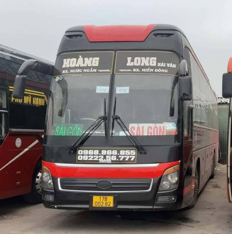 Xe Hoàng Long Hải Vân giường nằm 40 chỗ tuyến Hà Nội Bàu Bàng Bình Dương