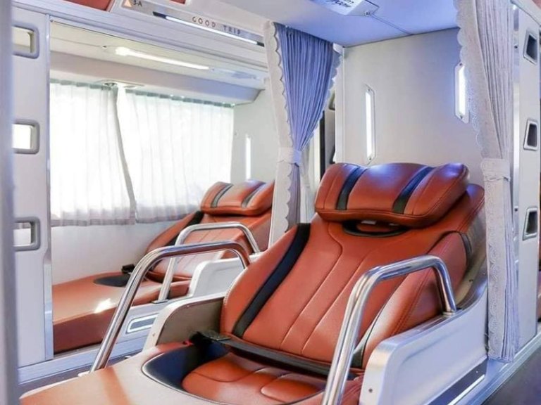 Nội thất xe Tân Kim Chi - giường nằm, ghế ngồi tuyến Sài Gòn - Đà Nẵng