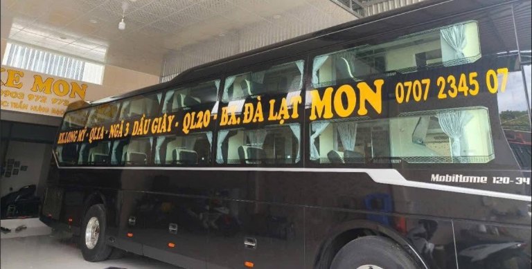 Xe Mon Đà Lạt giường nằm tuyến Cần Thơ - Đà Lạt