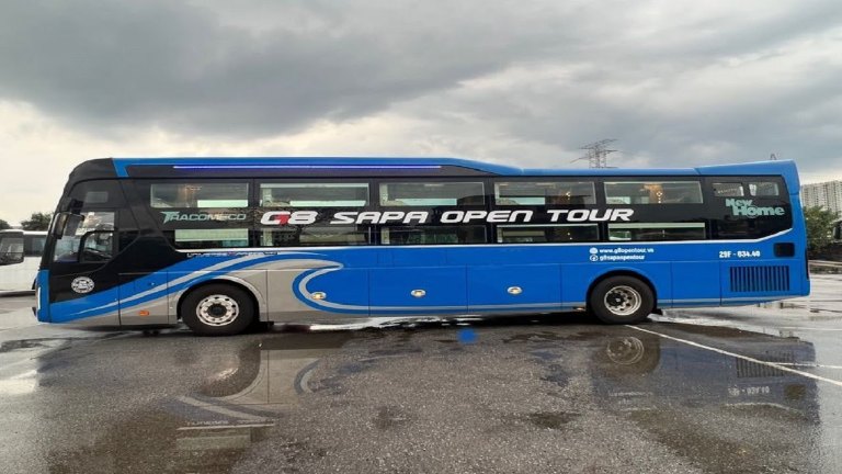 Nội thất xe HK Buslines - giường nằm, ghế ngồi tuyến Hà Nội - Huế