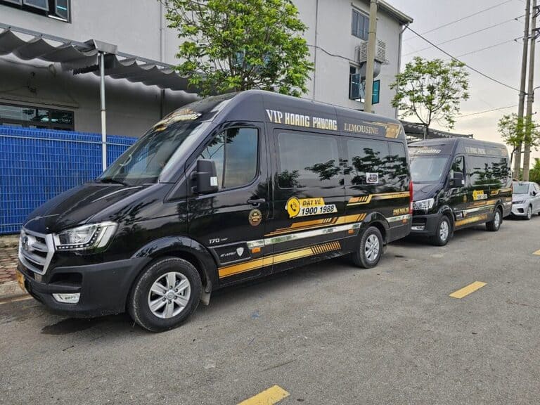 Xe Hoàng Phương Limousine trả Bùi Viện lõi Hải Phòng tuyến Hà Nội Hải Phòng